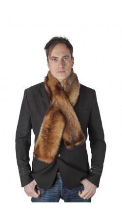 Polecat fur scarf - fur on both sides - Unisex